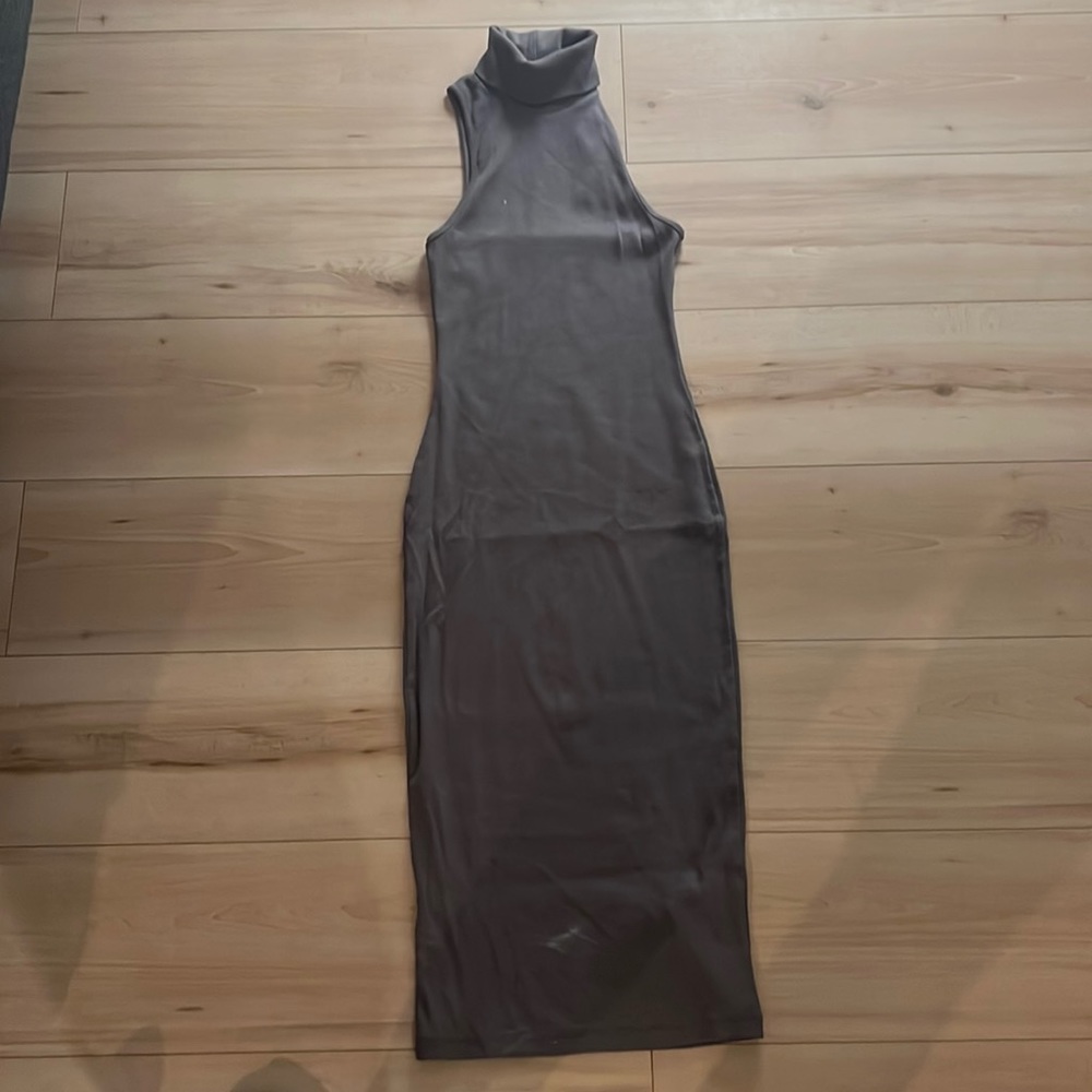 Zara ribbed turtleneck dress